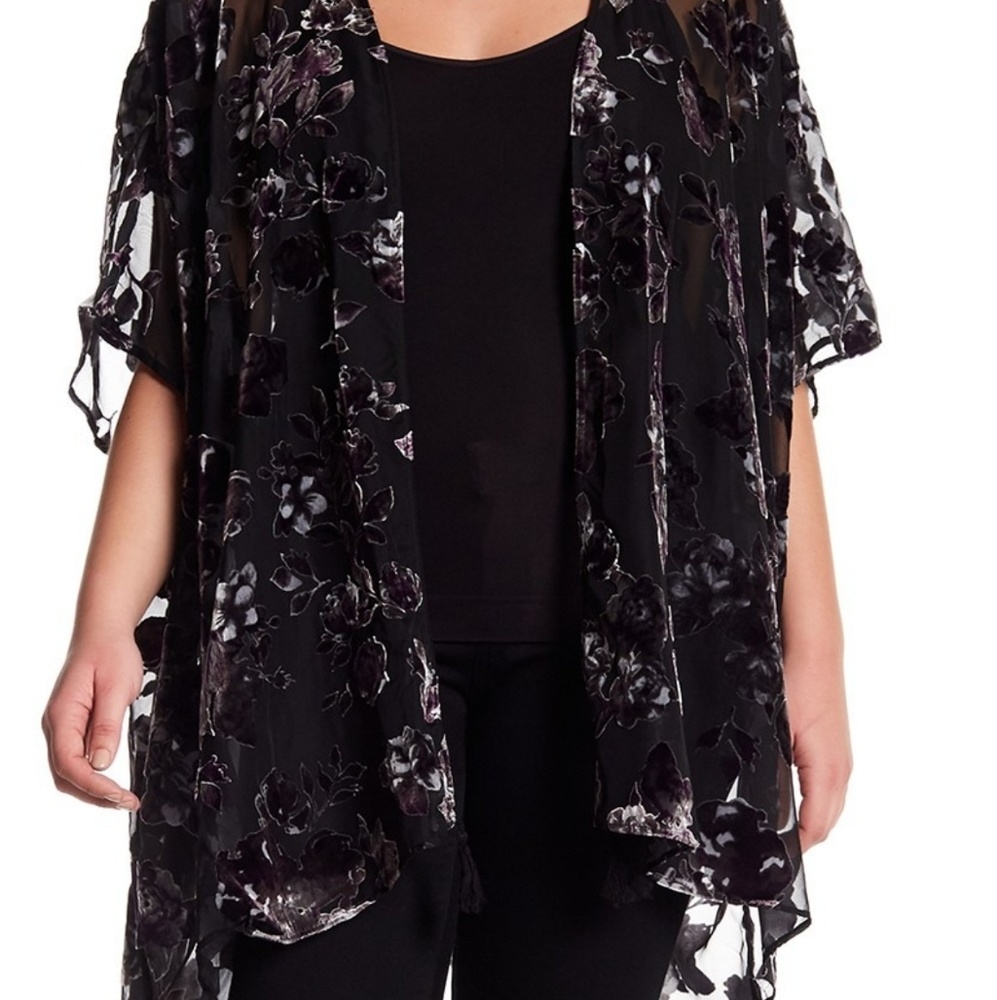 DR2 Velvet Burnout Kimono 2X